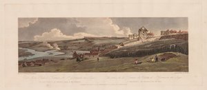 Auswahl von zwanzig der malerischsten Ansichten in Paris: Blick von der Palastterrasse in St. Germain en Laye, das Aquädukt von Marli in der Ferne von Thomas Girtin