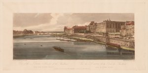 Auswahl von zwanzig der malerischsten Ansichten in Paris: Blick auf den Louvre & die Brücke der Thuilleries vom Pont Neuf