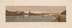 Auswahl von zwanzig der malerischsten Ansichten in Paris: Blick auf das Dorf Chaillot, &c vom Pont de la Concorde