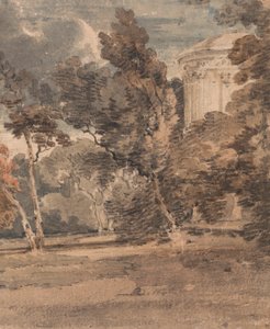 Ein Tempel im Harewood Park, ca. 1798 von Thomas Girtin