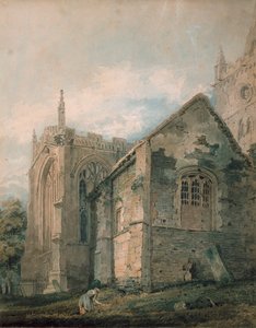 Das alte Beinhaus, Holy Trinity Church, Stratford-upon-Avon, 18. Jahrhundert von Thomas Girtin
