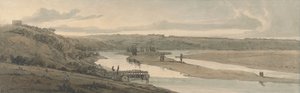 Die Wasserwerke von Marly und St. Germain-en-Laye in der Ferne