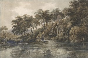 Bäume und Teiche bei Bromley, Kent, ca. 1798 von Thomas Girtin
