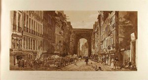 Ansicht des Tores von St. Denis, aufgenommen von den Vororten von Thomas Girtin