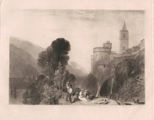 Schloss Dartmouth am Fluss Dart von Thomas Goff Lupton