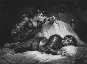 Jael und Sisera - Richter Kapitel 4, 1825 von Thomas Goff Lupton