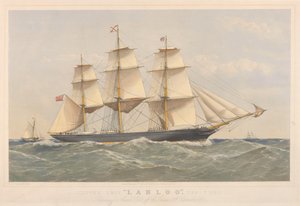 Klipperschiff Lahloo, 799 Tonnen, bereitet sich darauf vor, den Lotsen vor den Owers an Land zu setzen von Thomas Goldsworth Dutton