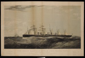 Das Dampfschiff Great Eastern... William, Harrison, Esq, Kommandant, gebaut für die Eastern Steam Navigation Company unter der Leitung von I K Brunel...