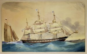 Der Klipper-Segelschiff 