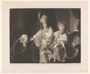 Joseph stellt seinen Vater dem Pharao vor von Thomas Gosse
