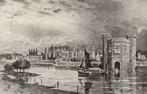 Hampton Court in den Tagen von Charles I. von Thomas Hamilton Crawford