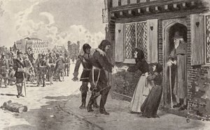 Sir Richard Fanshawe als Gefangener am Charing Cross