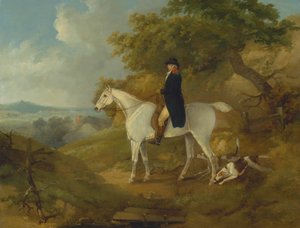 George Morland auf seinem Jäger
