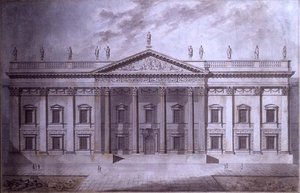 Entwurf für ein Senatshaus, London von Thomas Hardwick