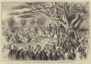 Krönung der Maikönigin beim Wymering Festival von Thomas Harrington Wilson
