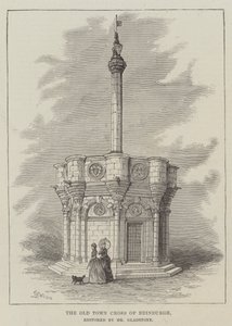 Das alte Stadtkreuz von Edinburgh, restauriert von Mr. Gladstone von Thomas Harrington Wilson