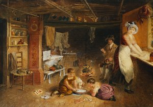 Arbeit und Spiel in der Küche
