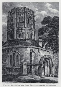 Kirche des Heiligen Grabes vor der Restaurierung (Stich) von Thomas Hearne