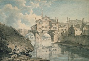 Elvet-Brücke, Durham, 18. Jahrhundert von Thomas Hearne