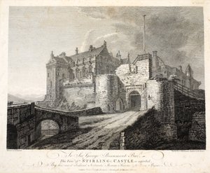 Ansicht von Stirling Castle, graviert von William Byrne, veröffentlicht 1781 von Thomas Hearne
