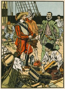 Erbeutet Schatz. Sir Francis Drake von Thomas Heath Robinson