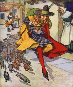 Illustration für Der Rattenfänger von Hameln von Thomas Heath Robinson