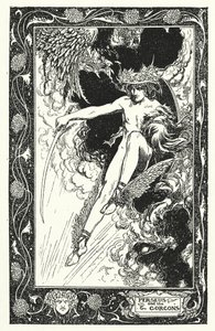 Perseus und Gorgonen von Thomas Heath Robinson