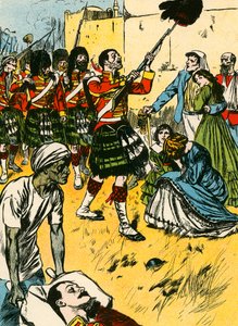 Die Highlander betreten Lucknow