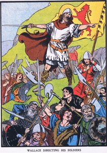 Wallace dirigiert seine Soldaten von Thomas Heath Robinson