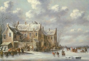 Winterszene mit Blick auf Medemblik
