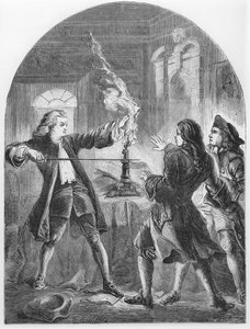 Kelly, der Nicht-Jurine-Kleriker, der verräterische Papiere zerstört von Thomas Henry Nicholson