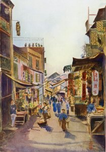 Eine Straße in Macao von Thomas Hodgson Liddell