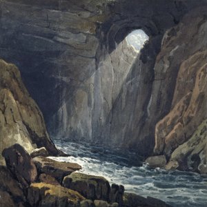 Innenraum der Höhle bei Porth yr Ogof von Thomas Hornor