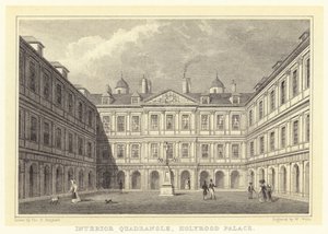 Innenhof, Holyrood Palace von Thomas Hosmer (after) Shepherd