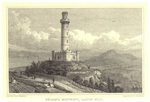 Nelson-Denkmal, Calton Hill (Gravur)