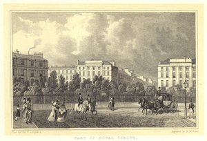 Teil des Royal Circus (Gravur) von Thomas Hosmer (after) Shepherd