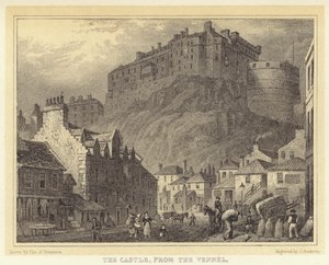 Das Schloss, vom Vennel aus (Gravur) von Thomas Hosmer (after) Shepherd