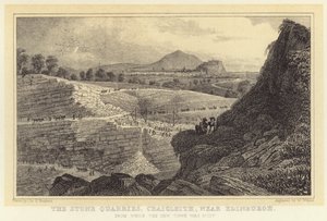 Die Steinbrüche von Craigleith, nahe Edinburgh, aus denen die Neustadt gebaut wurde