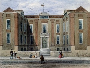 Ein altes Herrenhaus, genannt Pitchett Hall, Südseite der Union St., Southward, 1828 von Thomas Hosmer Shepherd