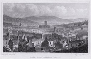 Bath, von Beachen Cliff (Stich) von Thomas Hosmer Shepherd