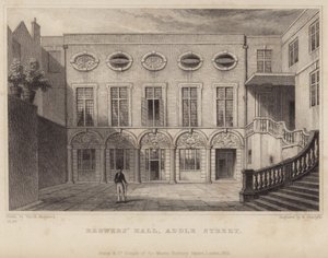 Brewers Hall in der Addle Street von Thomas Hosmer Shepherd