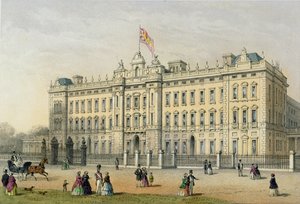Buckingham Palace, graviert von Bachelier, veröffentlicht 1854