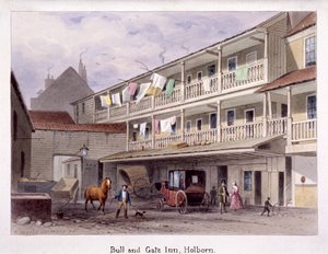 Bull and Gate Inn, Holborn, London, ca. 1850 von Thomas Hosmer Shepherd