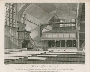 Kapelle von St. Bartholomäus der Große, West Smithfield von Thomas Hosmer Shepherd