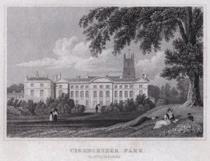 Cirencester Park, Gloucestershire (Gravur) von Thomas Hosmer Shepherd