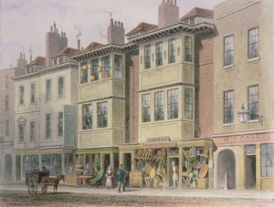 Alte Häuser auf der Ostseite der Grays Inn Lane, Blick nach Norden von Holborn.