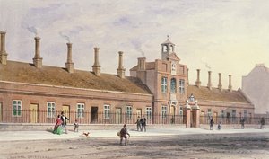 Emery Hills Armenhäuser in Rochester Row, 1850 von Thomas Hosmer Shepherd