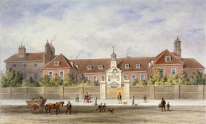 Grey Coat Hospital, Tothill Fields, Westminster, London, ca. 1840 von Thomas Hosmer Shepherd