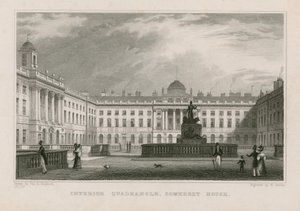 Innenhof, Somerset House von Thomas Hosmer Shepherd