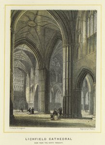 Lichfield Kathedrale, Blick vom nördlichen Querschiff von Thomas Hosmer Shepherd